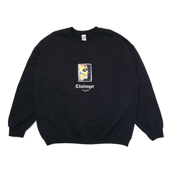 CHALLENGER/FACE C/N SWEAT（BLACK）［クルーネックスウェット-23春夏 ...