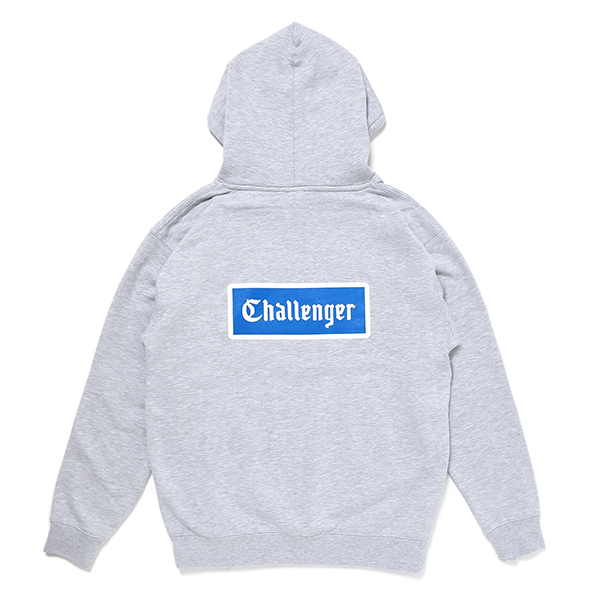 画像: CHALLENGER/LOGO PATCH HOODIE（ASH GRAY）［プルオーバーパーカー-23春夏］