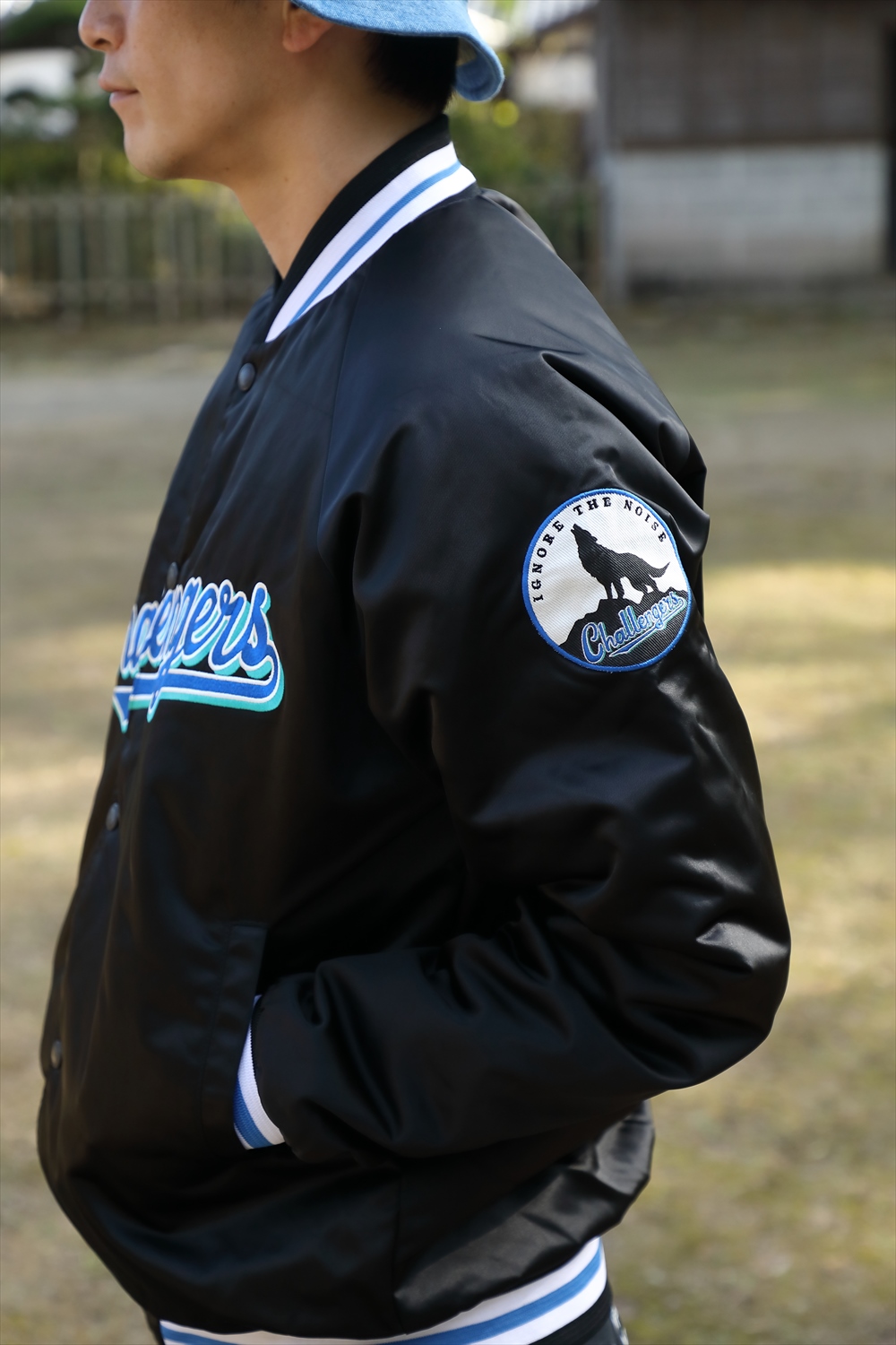 画像: CHALLENGER/VARSITY JACKET（BLACK）［ヴァーシティJKT-23春夏］