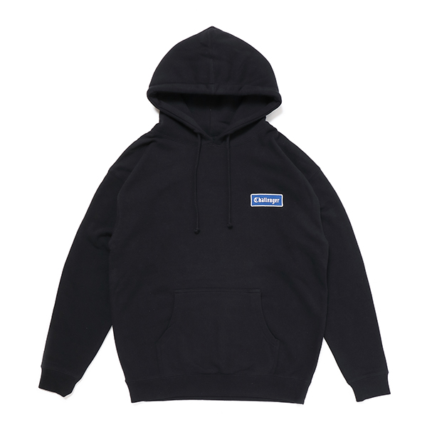 画像: CHALLENGER/LOGO PATCH HOODIE（BLACK）［プルオーバーパーカー-23春夏］