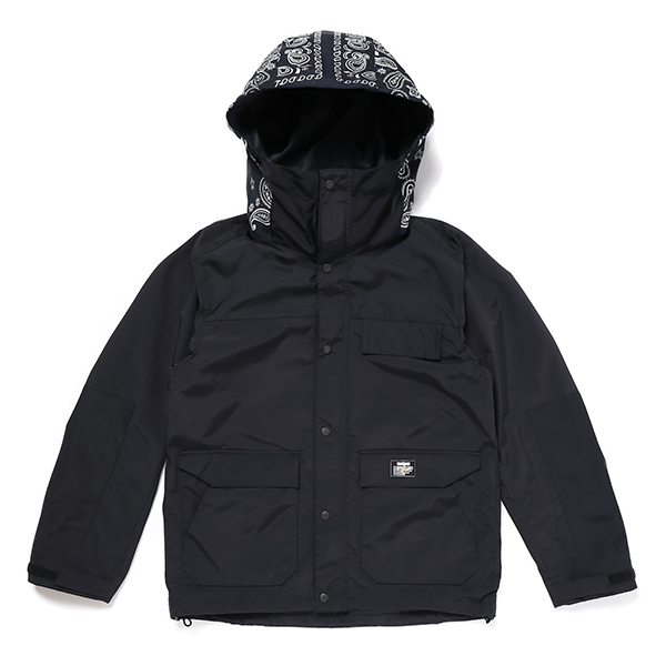 画像: CHALLENGER/BANDANA HOODED JACKET（BLACK）［バンダナフーデッドJKT-23春夏］