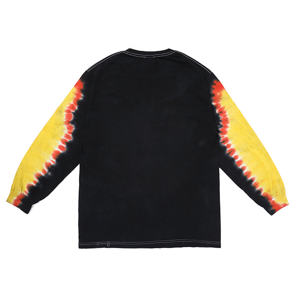 画像: CHALLENGER/L/S TIE DYE ZOMBIE WOLF TEE（BLACK TIE DYE）［タイダイ長袖T-23春夏］