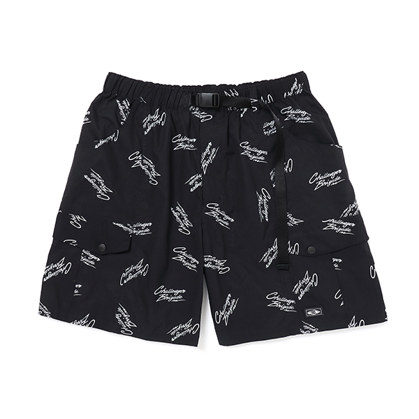 画像: CHALLENGER/MULTI SIGNATURE CARGO SHORTS（BLACK）［マルチシグネチャーカーゴショーツ-23春夏］