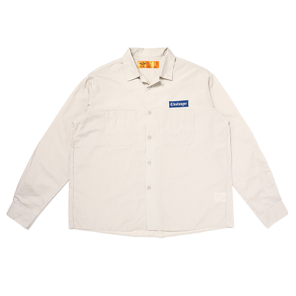 画像: CHALLENGER/L/S WORKER SHIRT（BEIGE）［ワーカーシャツ-23春夏］