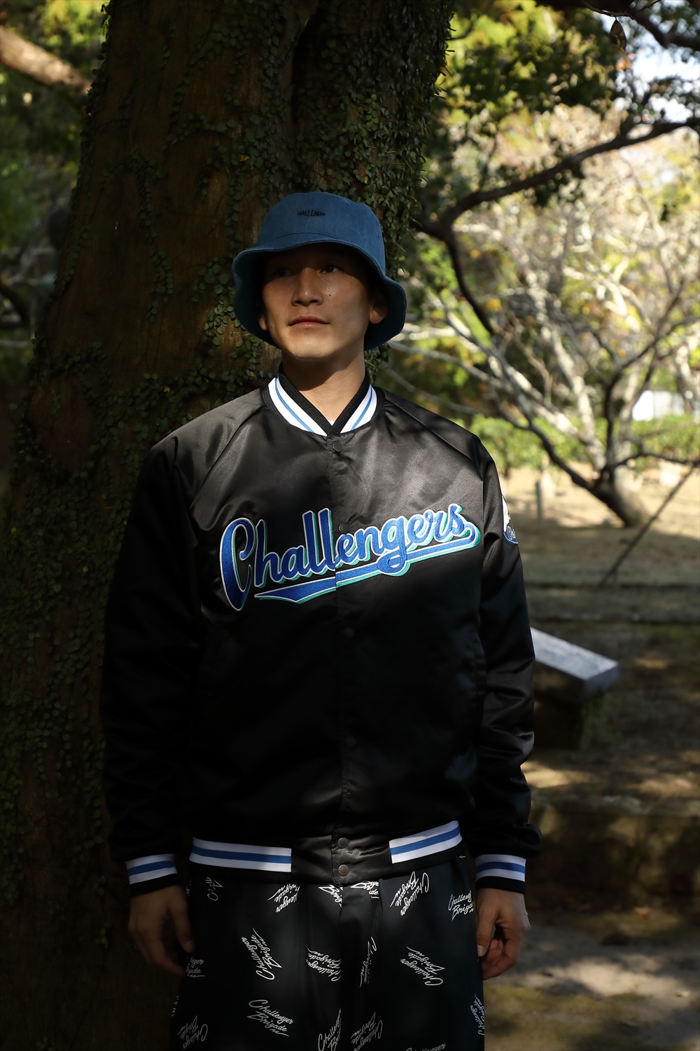 画像: CHALLENGER/VARSITY JACKET（BLACK）［ヴァーシティJKT-23春夏］