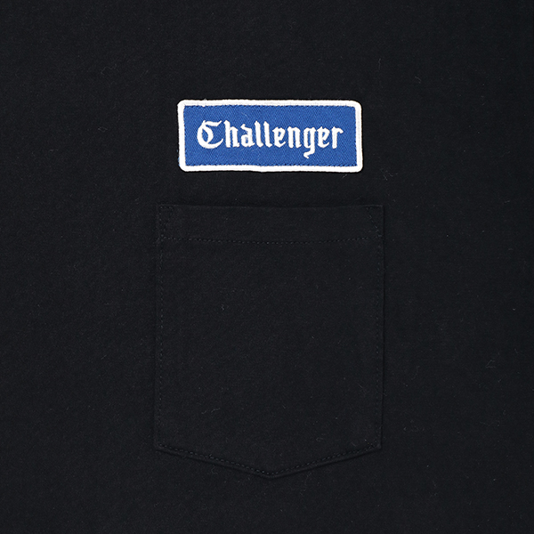 画像: CHALLENGER/LOGO PATCH TEE（BLACK）［ワッペン+プリントポケT-23春夏］