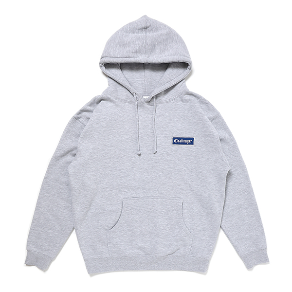 CHALLENGER/LOGO PATCH HOODIE（ASH GRAY）［プルオーバー