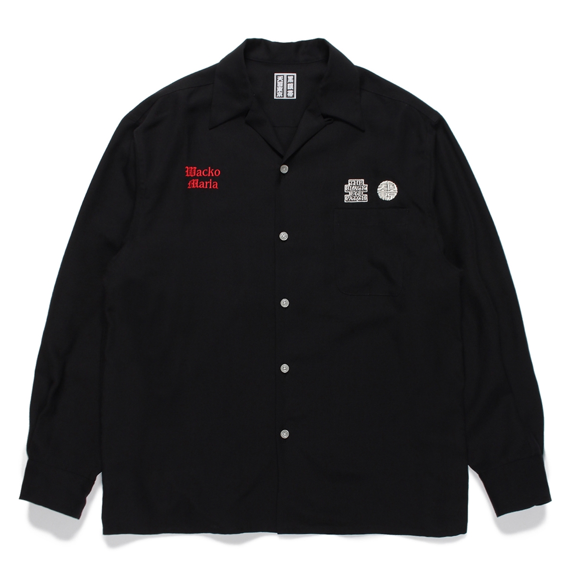 画像: WACKO MARIA/BLACK EYE PATCH / 50'S SHIRT（BLACK）［50'Sシャツ-22秋冬］