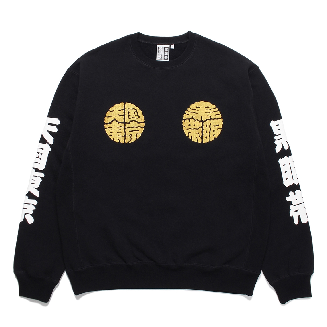 WACKO MARIA/BLACK EYE PATCH / CREW NECK SWEAT SHIRTBLACK