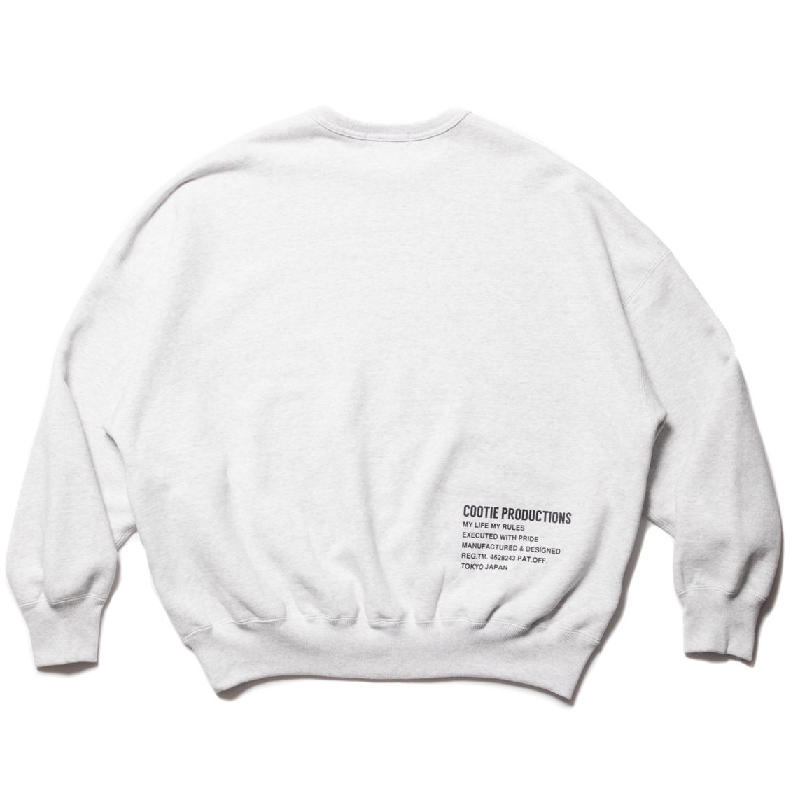 COOTIE PRODUCTIONS/Heavy Oz Sweat Crew（Ash Gray）［スウェット 