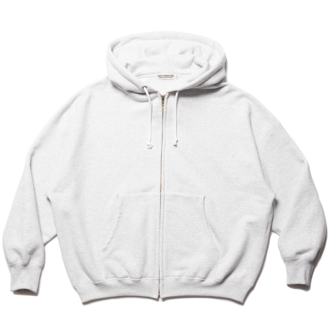 COOTIE PRODUCTIONS/Heavy Oz Sweat Full Zip Hoodie（Ash Gray 