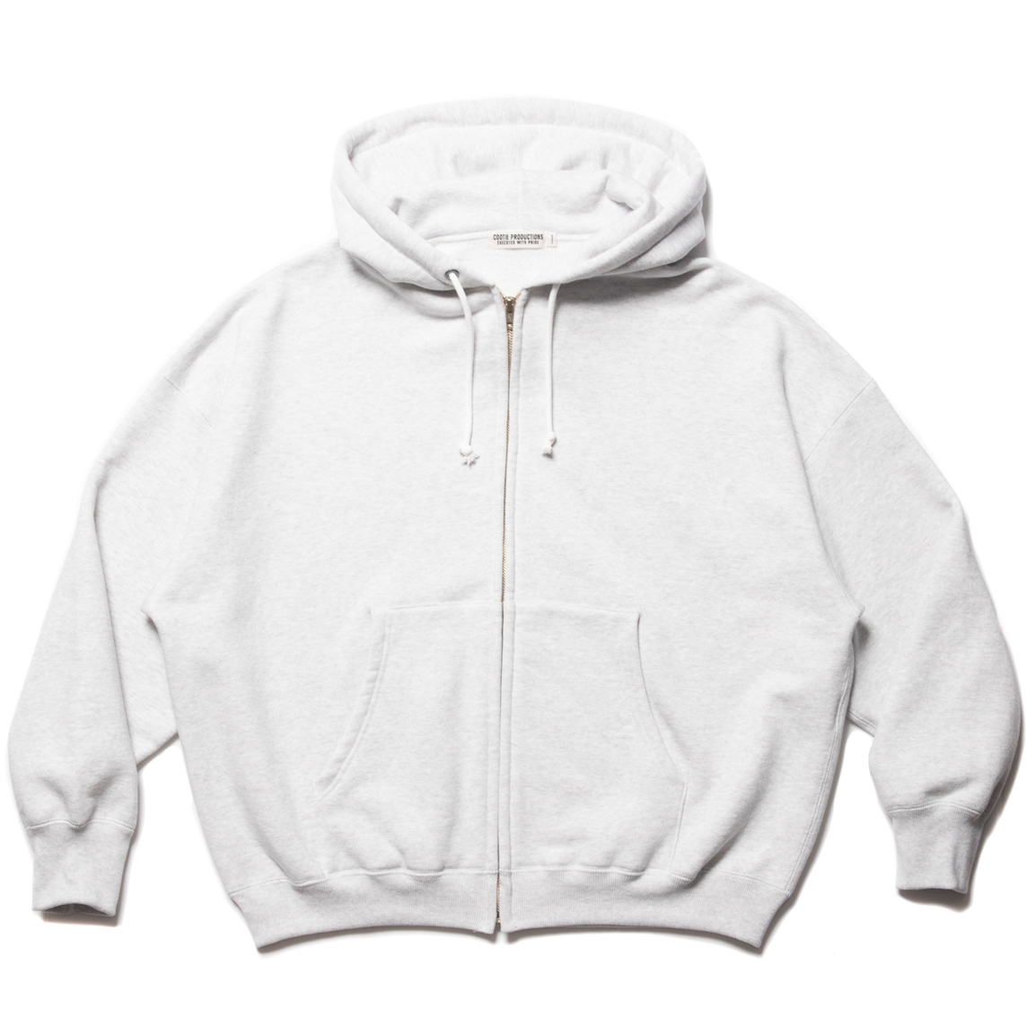 画像: COOTIE PRODUCTIONS/Heavy Oz Sweat Full Zip Hoodie（Ash Gray）［フルジップフーディー-22秋冬］