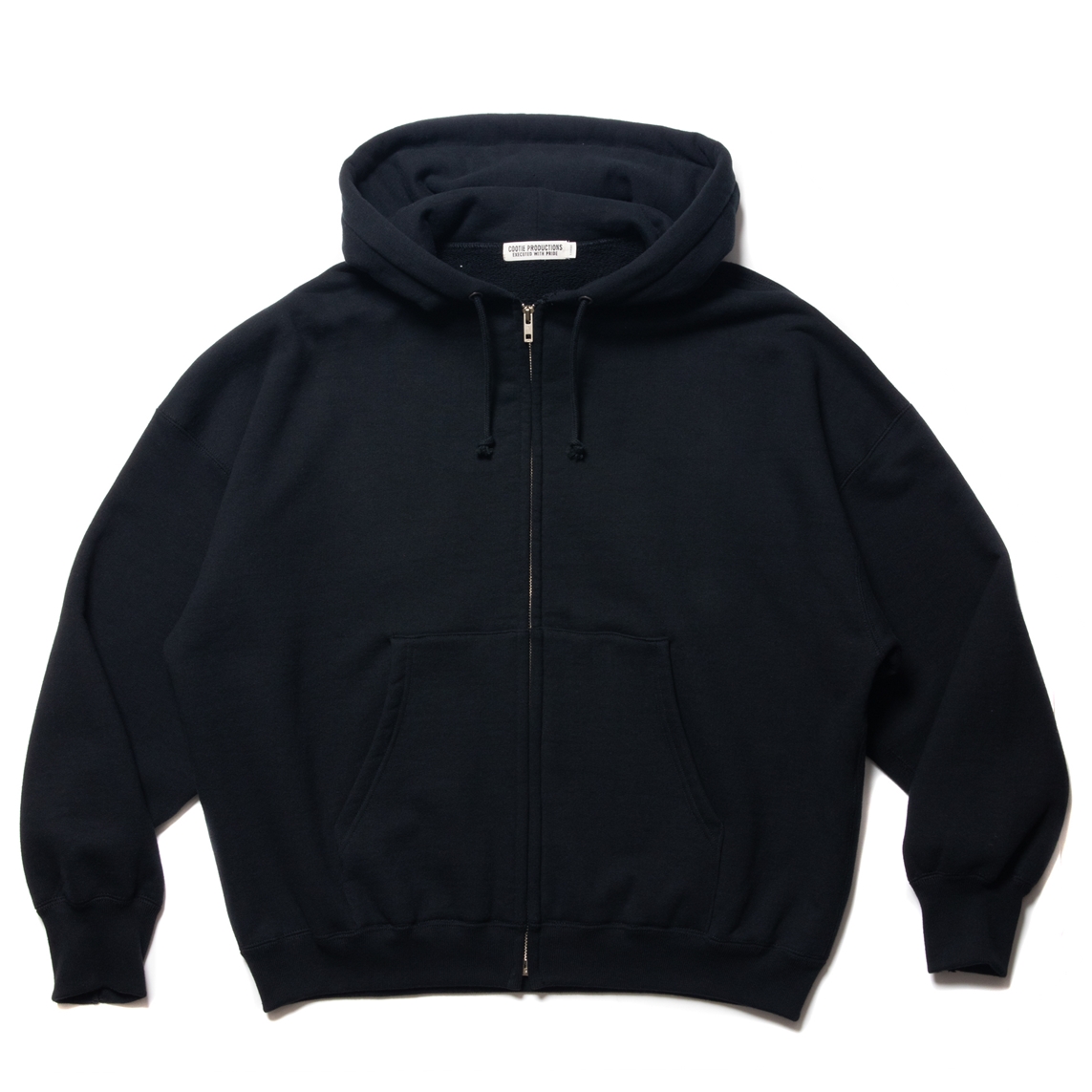 画像: COOTIE PRODUCTIONS/Heavy Oz Sweat Full Zip Hoodie（Black）［フルジップフーディー-22秋冬］