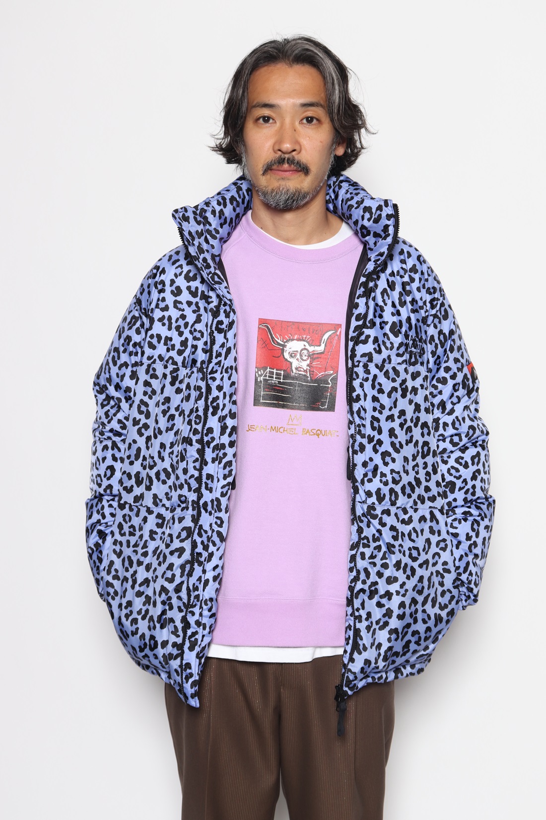 画像: WACKO MARIA/NANGA / LEOPARD DOWN JACKET（PURPLE）［レオパードダウンJKT-22秋冬］