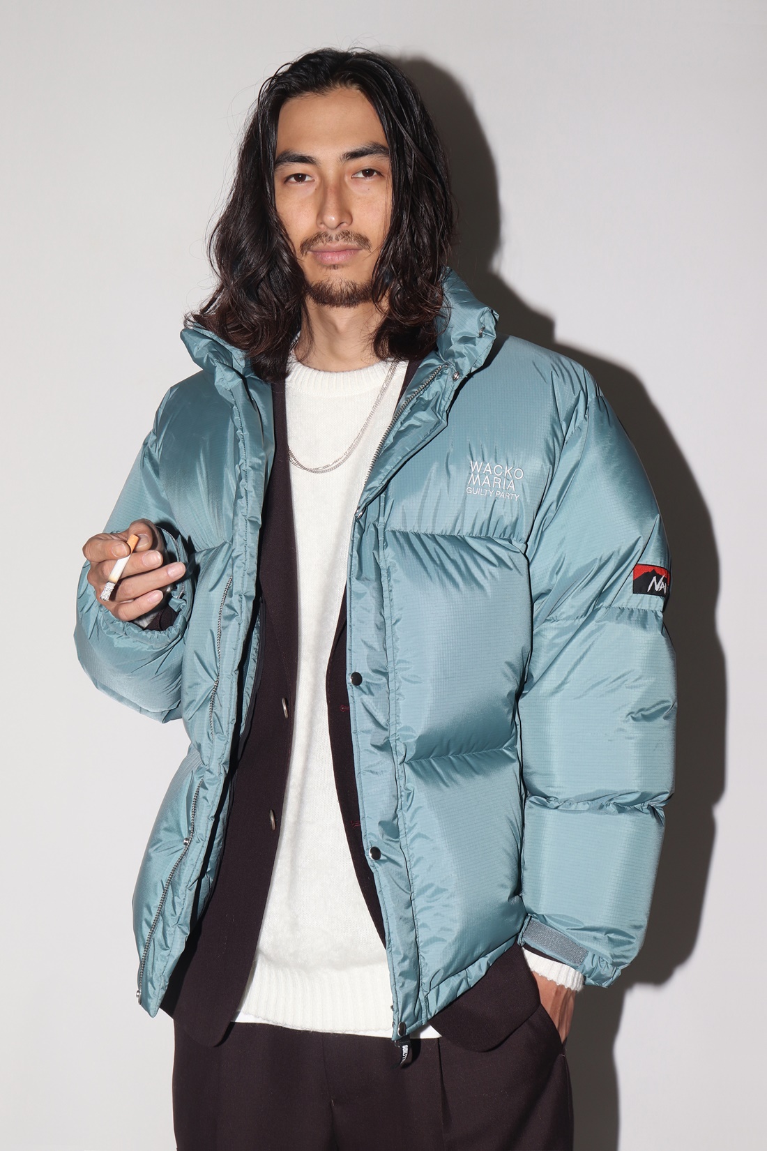 画像: WACKO MARIA/NANGA / DOWN JACKET（TYPE-1）（BLUEGRAY）［ダウンJKT-22秋冬］