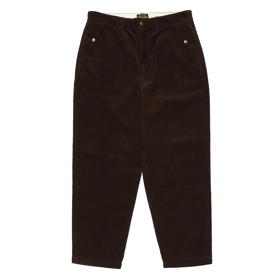 画像: PORKCHOP/LOOSE FIT CORDUROY PANTS（BROWN）［ルーズフィットコーデュロイパンツ-22秋冬］