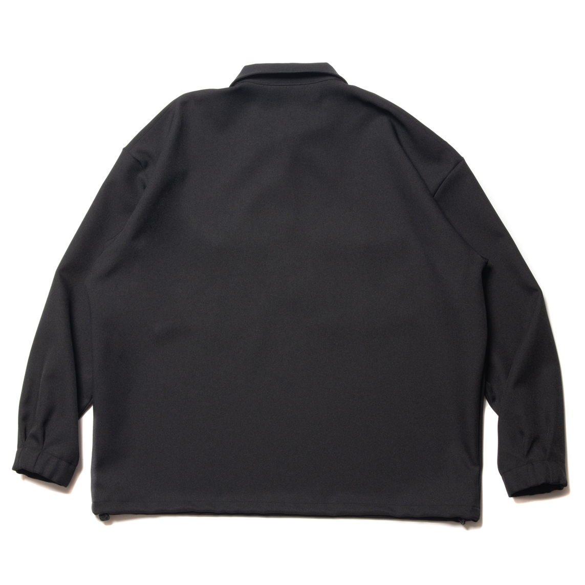 画像: COOTIE PRODUCTIONS/Polyester Twill Half Zip Work L/S Shirt（Black）［ポリエステルツイルハーフジップシャツ-22秋冬］