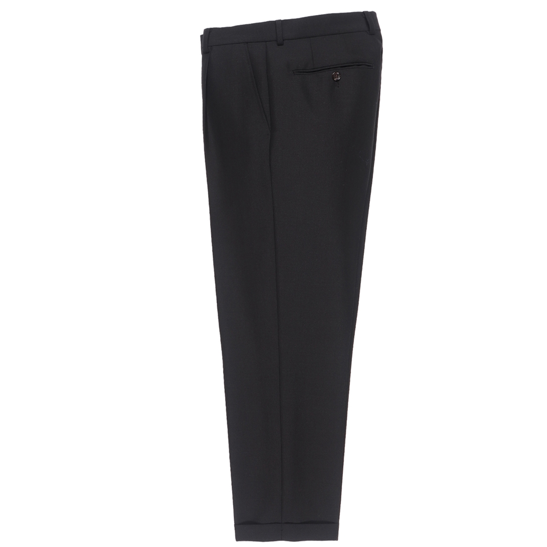 WACKO MARIA/DORMEUIL / PLEATED TROUSERS（TYPE-2）（BLACK 