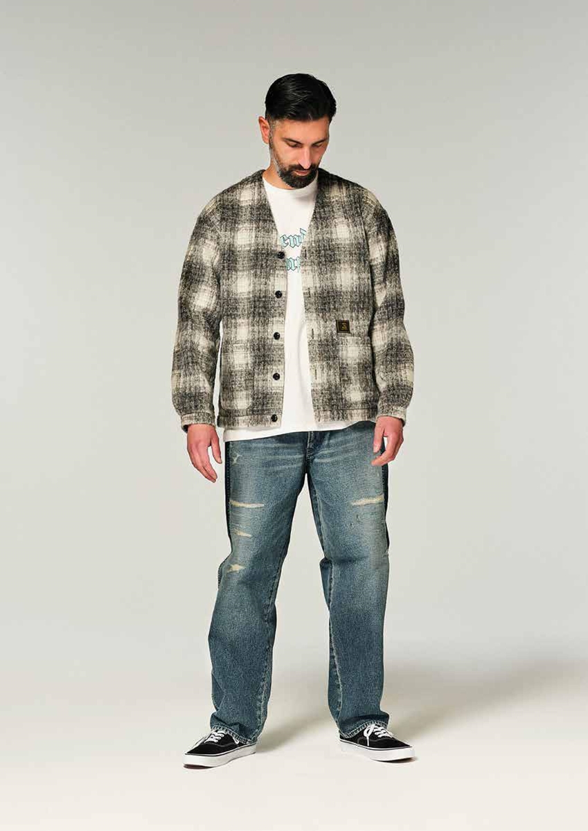 ROUGH AND RUGGED/KURT ／ SOLID（GRAY CHECK） 【30%OFF】［オンブレ