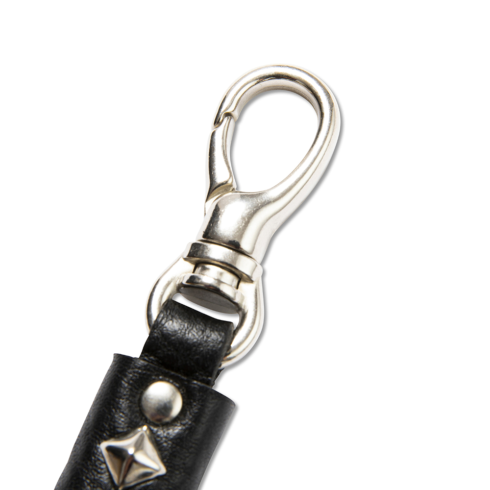 画像: CALEE/Studs leather key ring Type A-（Black）［スタッズレザーキーリング-22秋冬］