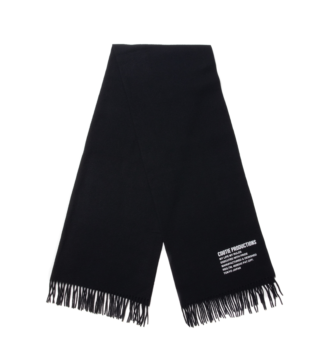 画像: COOTIE PRODUCTIONS/Wide Wool Stole（Black）［ワイドウールストール-22秋冬］