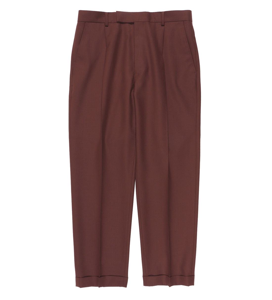 画像: WACKO MARIA/DORMEUIL / PLEATED TROUSERS（TYPE-2）（DARK RED）［ワンタックスラックス(TYPE-2)-22秋冬］