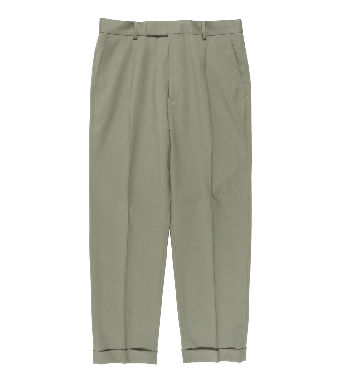 画像: WACKO MARIA/DORMEUIL / PLEATED TROUSERS（TYPE-2）（SMOKEY GREEN）［ワンタックスラックス(TYPE-2)-22秋冬］