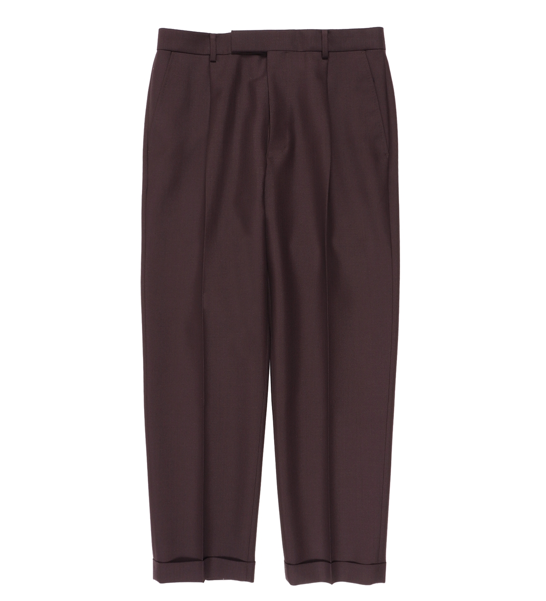 WACKO MARIA/DORMEUIL / PLEATED TROUSERS（TYPE-2）（DARK BROWN 