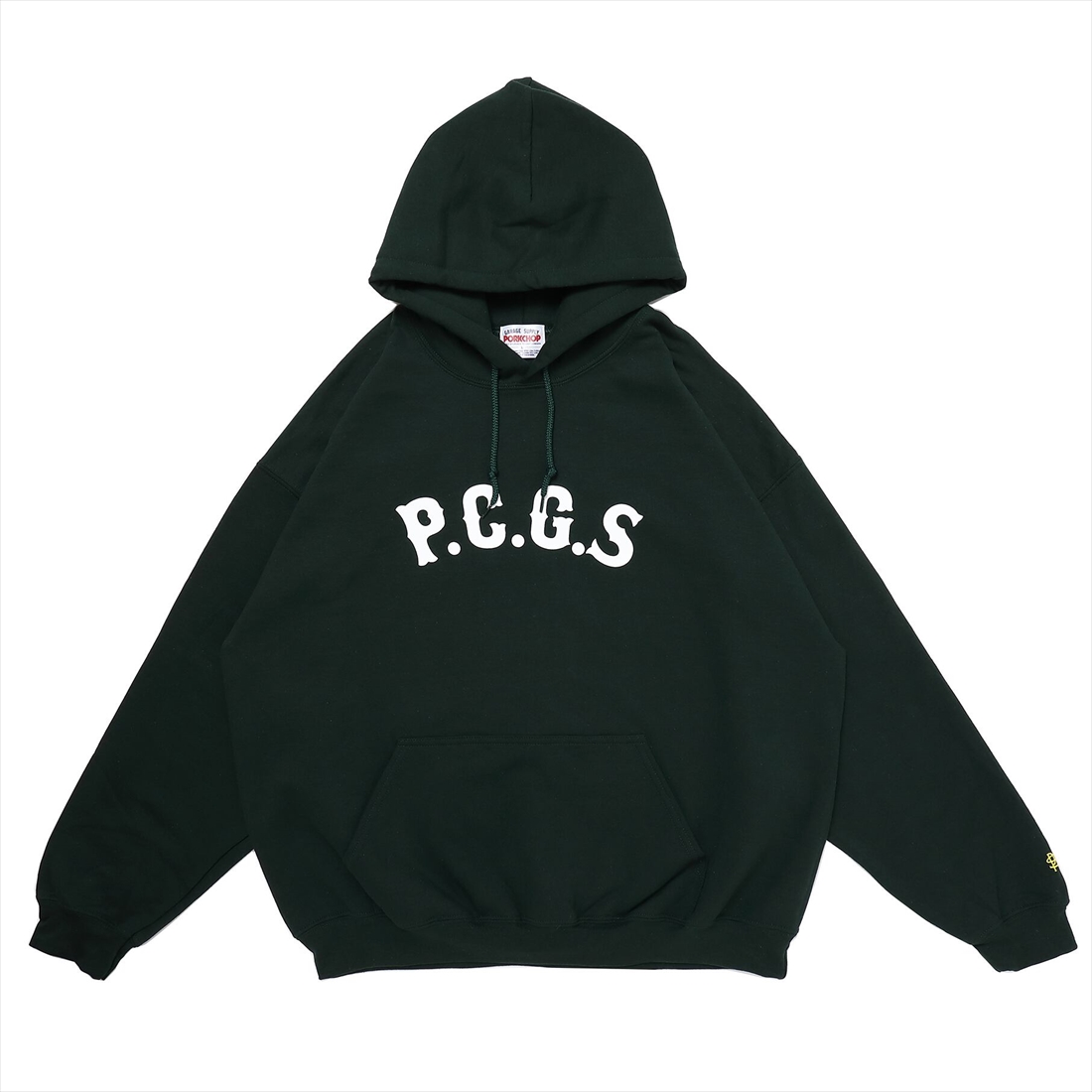 画像: PORKCHOP/2TONE PORK BACK HOODIE（DARK GREEN）［プルオーバーパーカー-22秋冬］