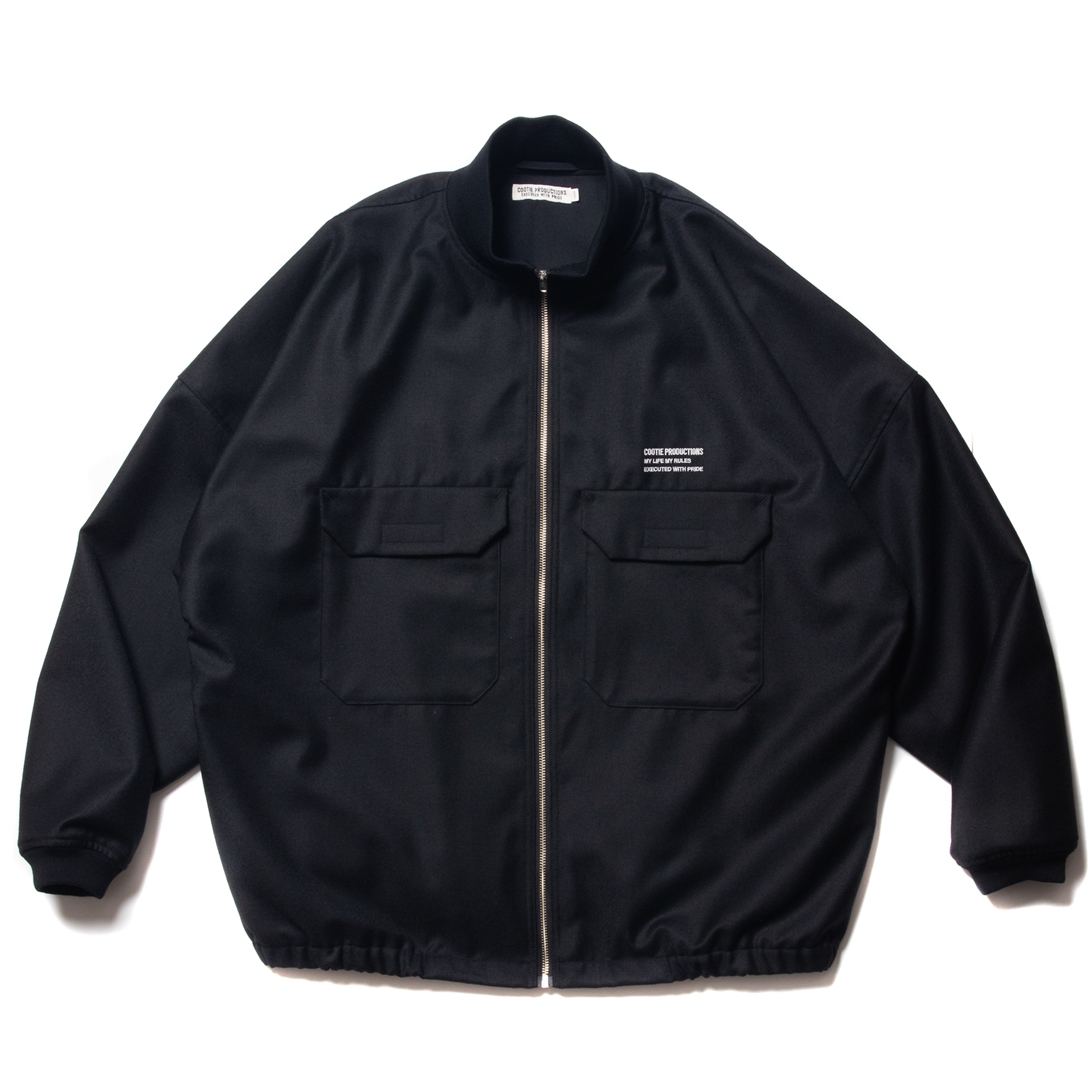 COOTIE PRODUCTIONS/Wool Saxony Track Jacket（Black）［ウール