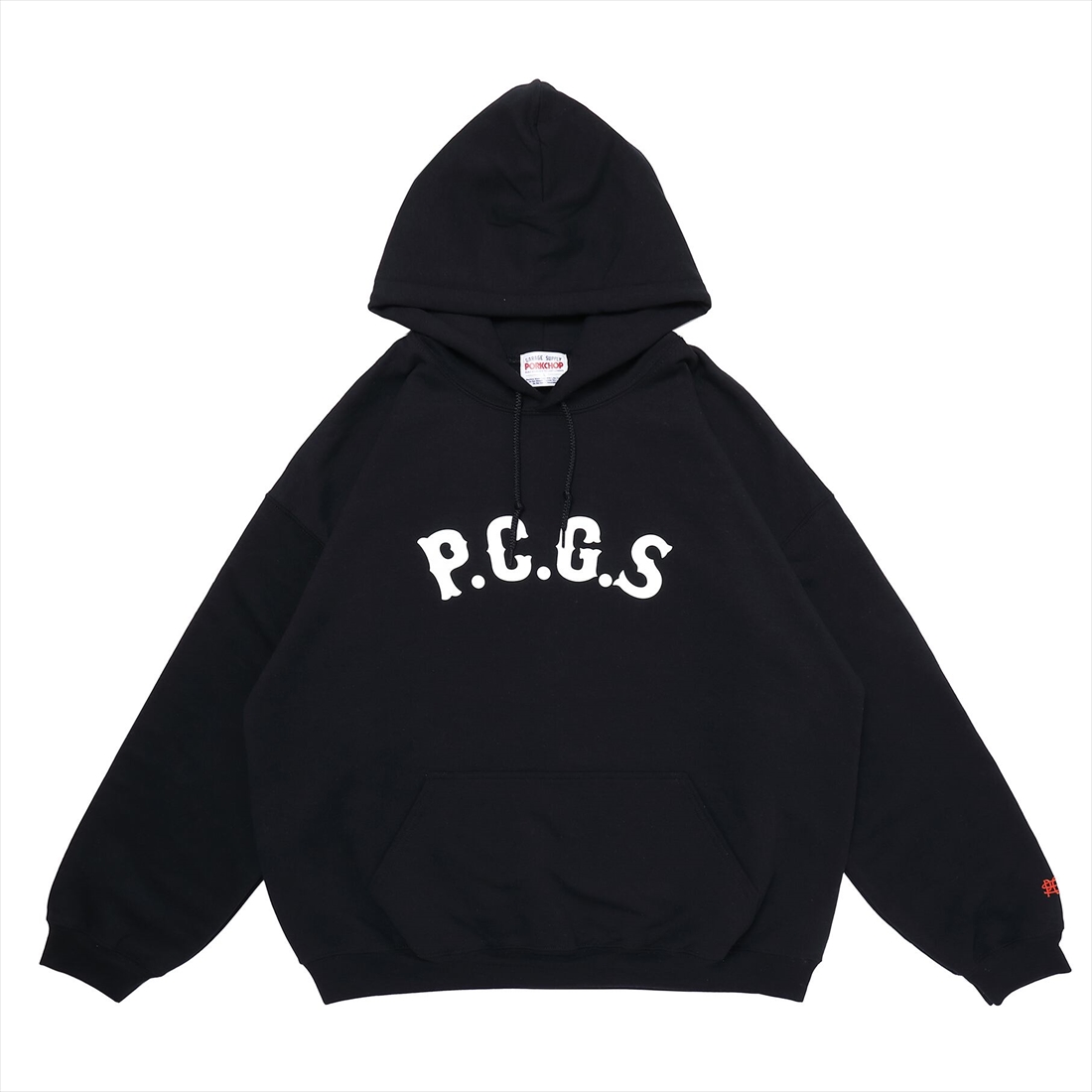 画像: PORKCHOP/2TONE PORK BACK HOODIE（BLACK）［プルオーバーパーカー-22秋冬］