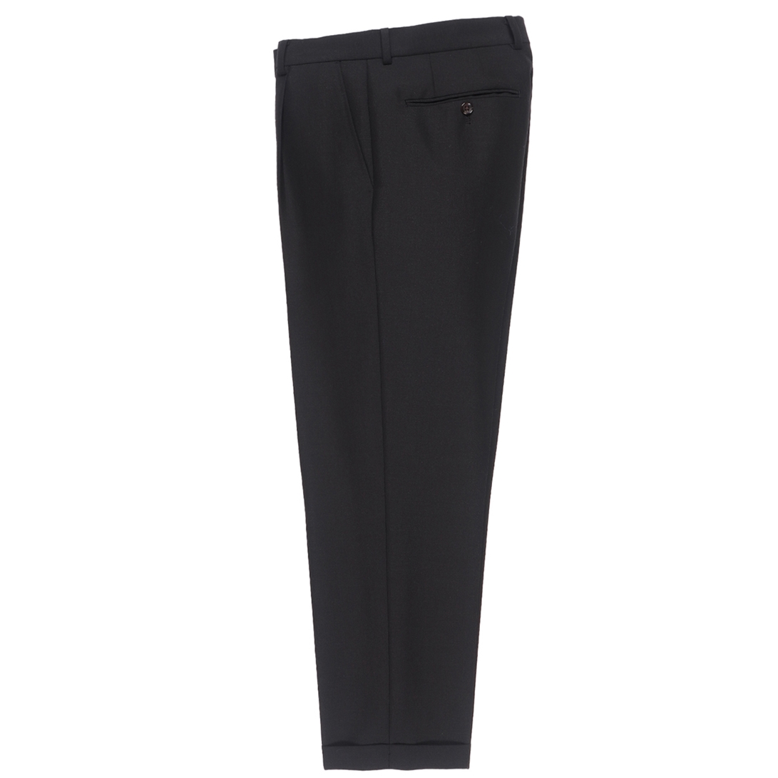 画像: WACKO MARIA/DORMEUIL / PLEATED TROUSERS（TYPE-2）（BLACK）［ワンタックスラックス(TYPE-2)-22秋冬］