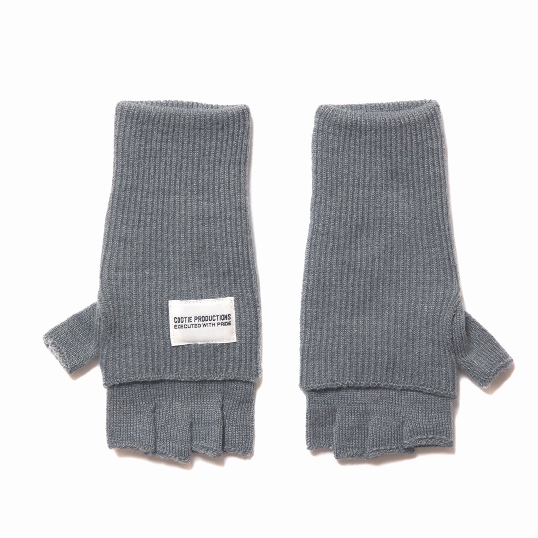 画像: COOTIE PRODUCTIONS/Fingerless Cuffed Knit Glove（Ash Gray）［フィンガーレスニットグローブ-22秋冬］