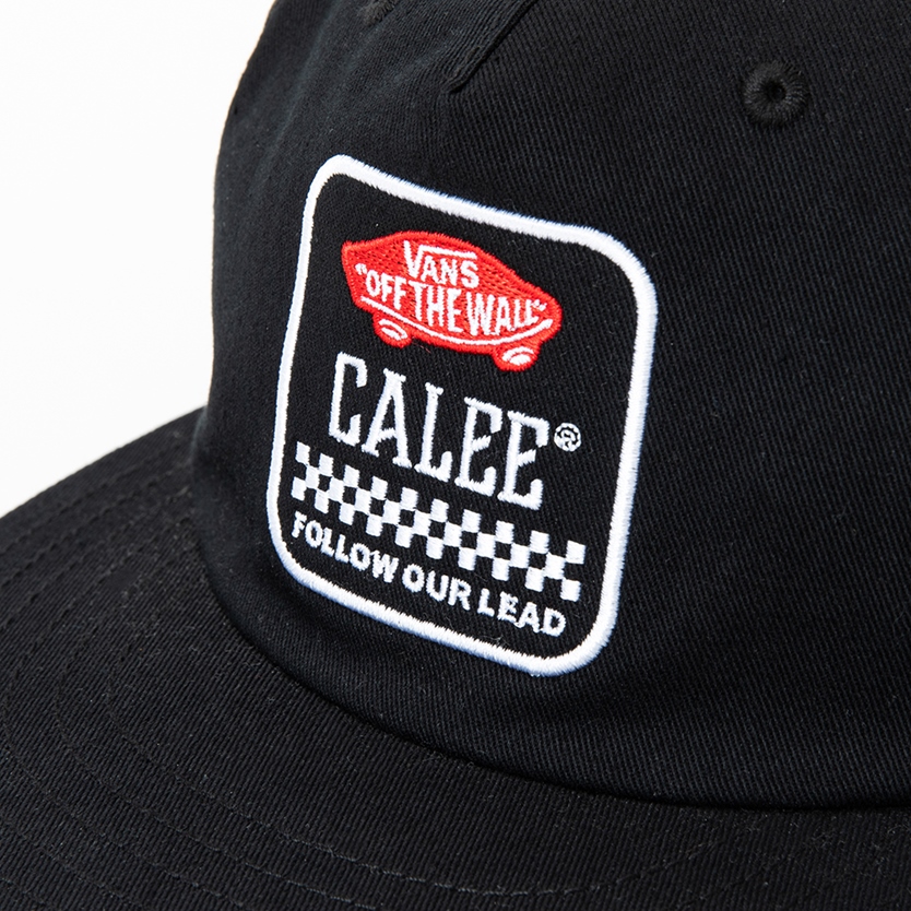 画像: CALEE/× VANS FOL Wappen cap（Black）［ワッペンキャップ-22秋冬］