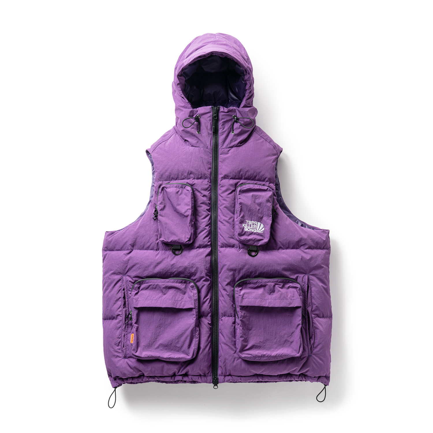 TIGHTBOOTH/UTILITY DOWN VEST（Purple）［ユーティリティーダウン 