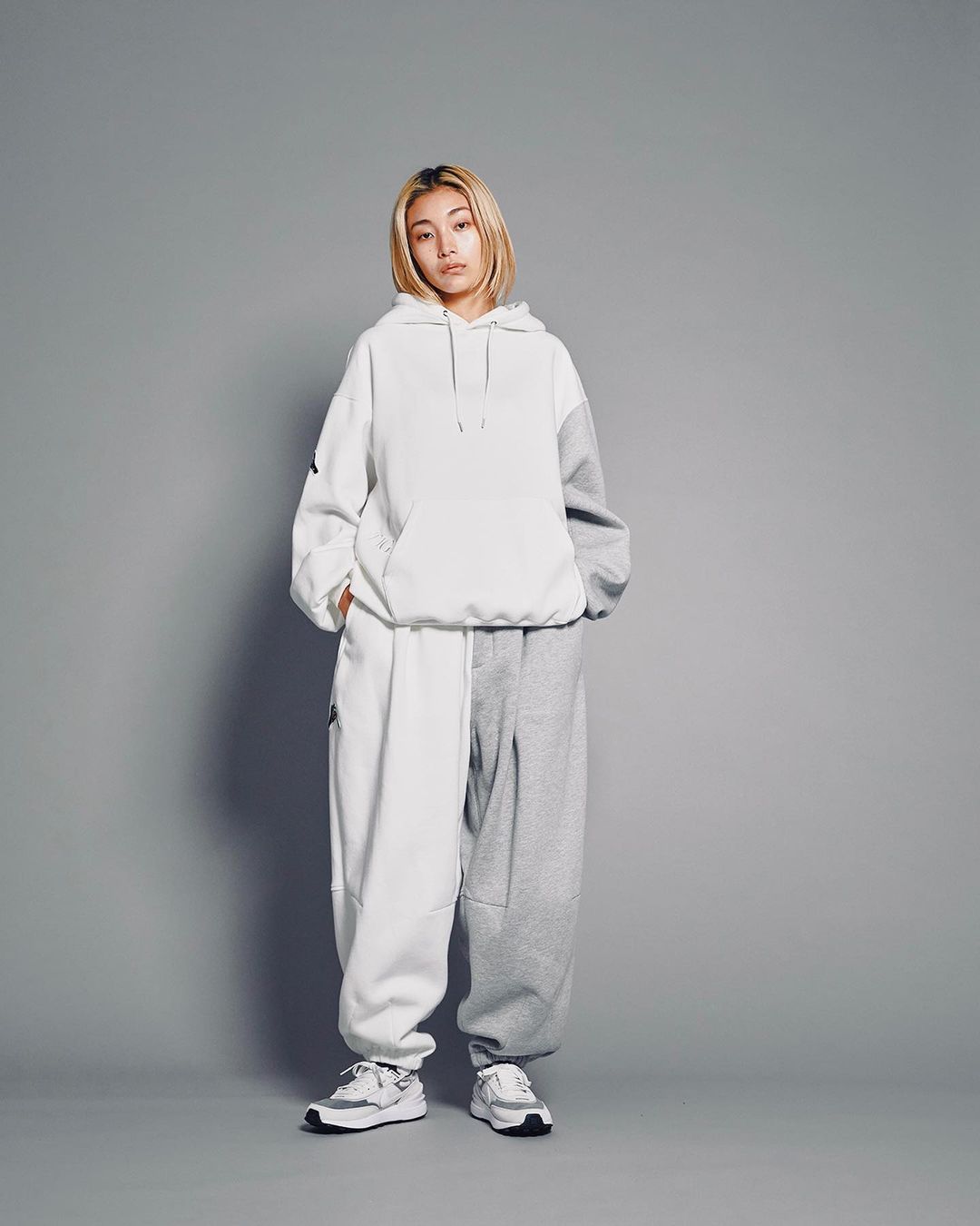 画像: TIGHTBOOTH/CYBORG BALLOON PANTS（White/Gray）［サイボーグバルーンパンツ-22秋冬］