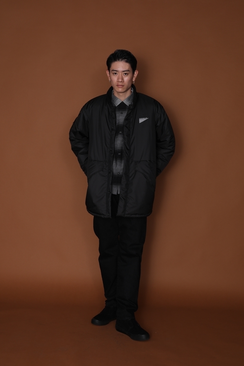 RATS/MILITARY RIB COAT（BLACK） 【30%OFF】［ミリタリーリブコート 