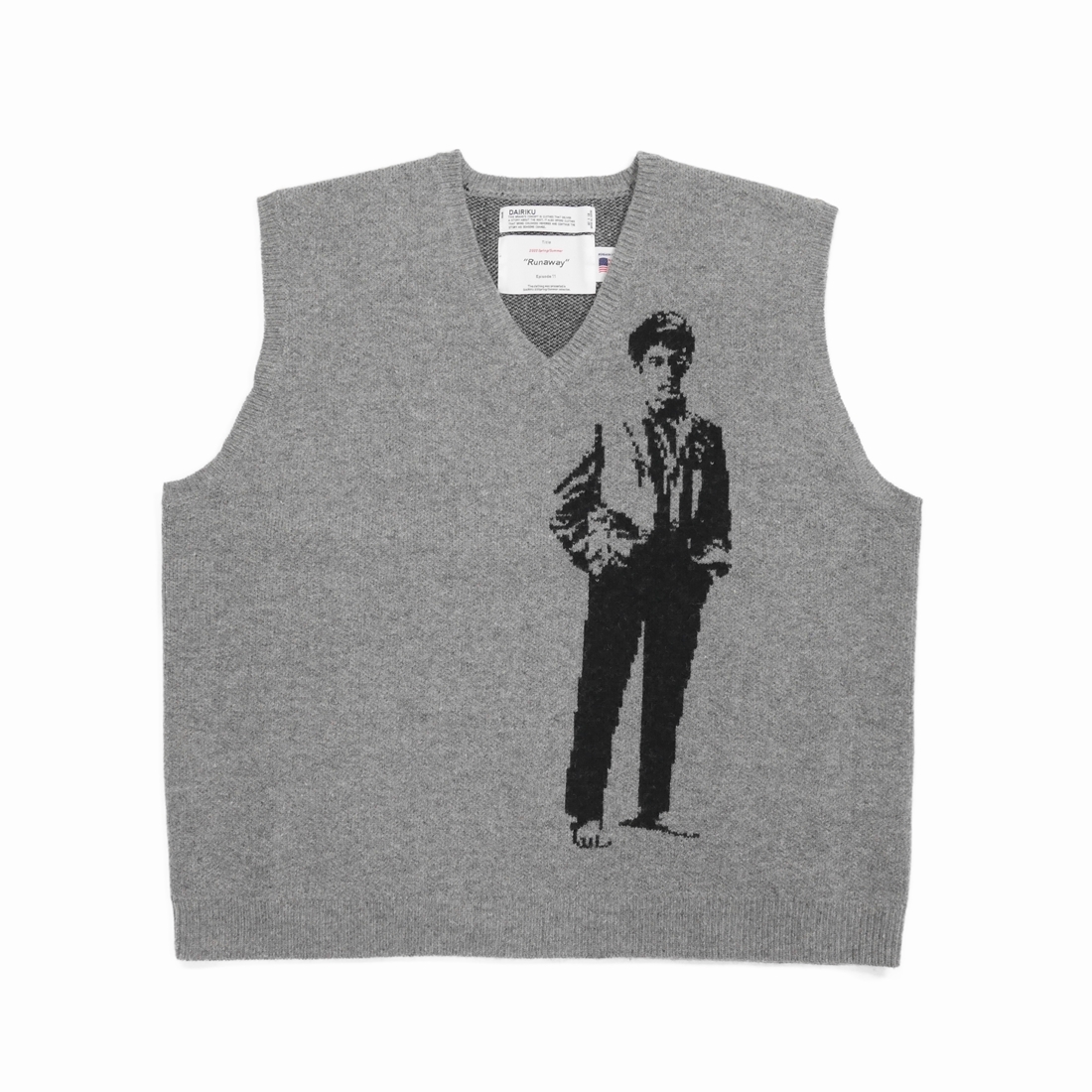 画像: DAIRIKU/"Benjamin" Knit Vest（Gray） 【40%OFF】［ニットベスト-23春夏］