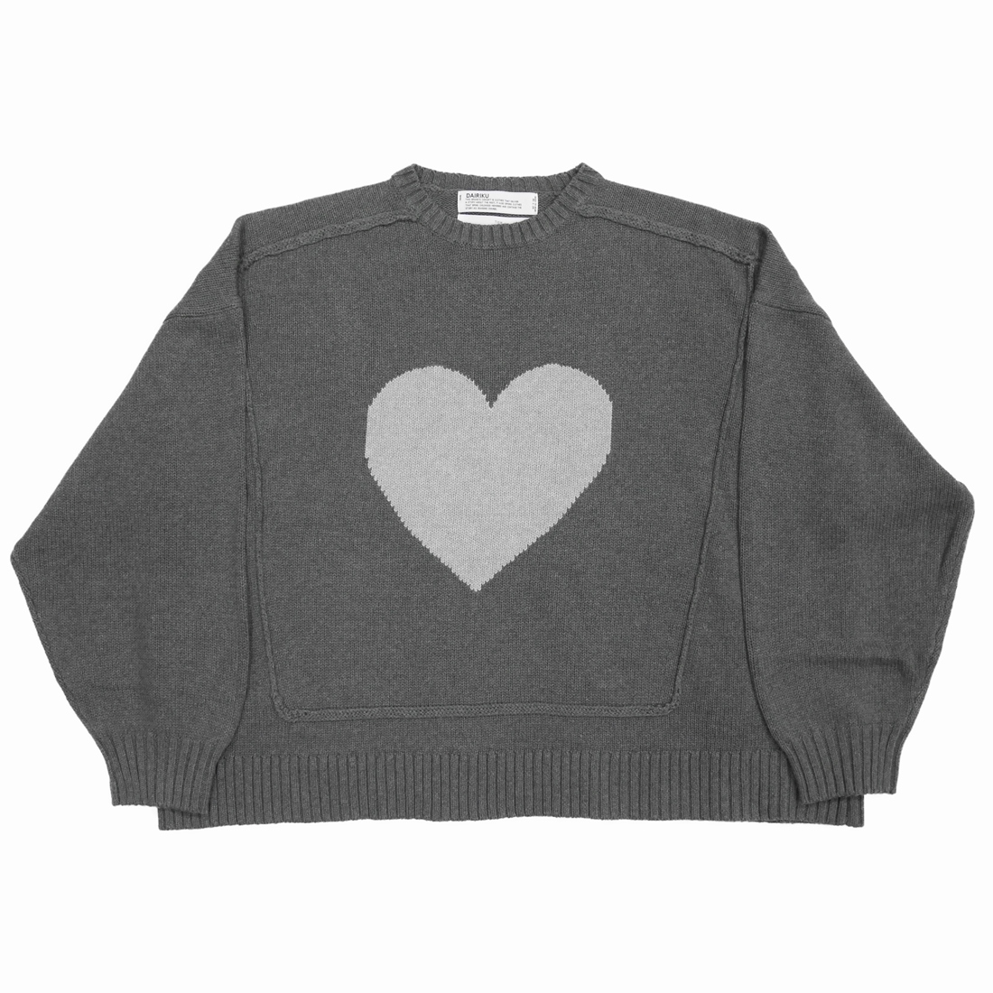 画像: DAIRIKU/♡ Pullover Knit（Gray）［プルオーバーニット-23春夏］