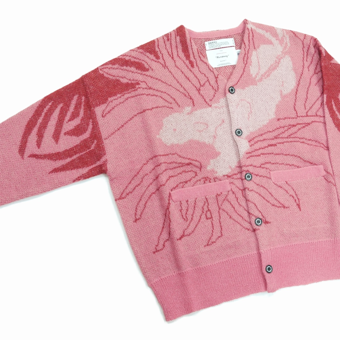 画像: DAIRIKU/"Leopard" Mohair Cardigan Knit（Pink） 【40%OFF】［レオパードモヘアニットカーディガン-23春夏］
