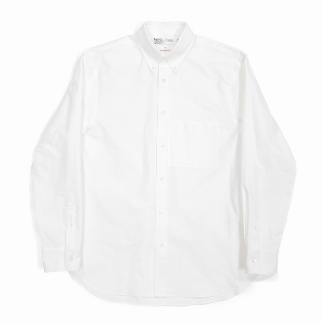 画像: DAIRIKU/"Benjamin" BD Oxford Shirt（White） 【30%OFF】［BDオックスフォードシャツ-23春夏］