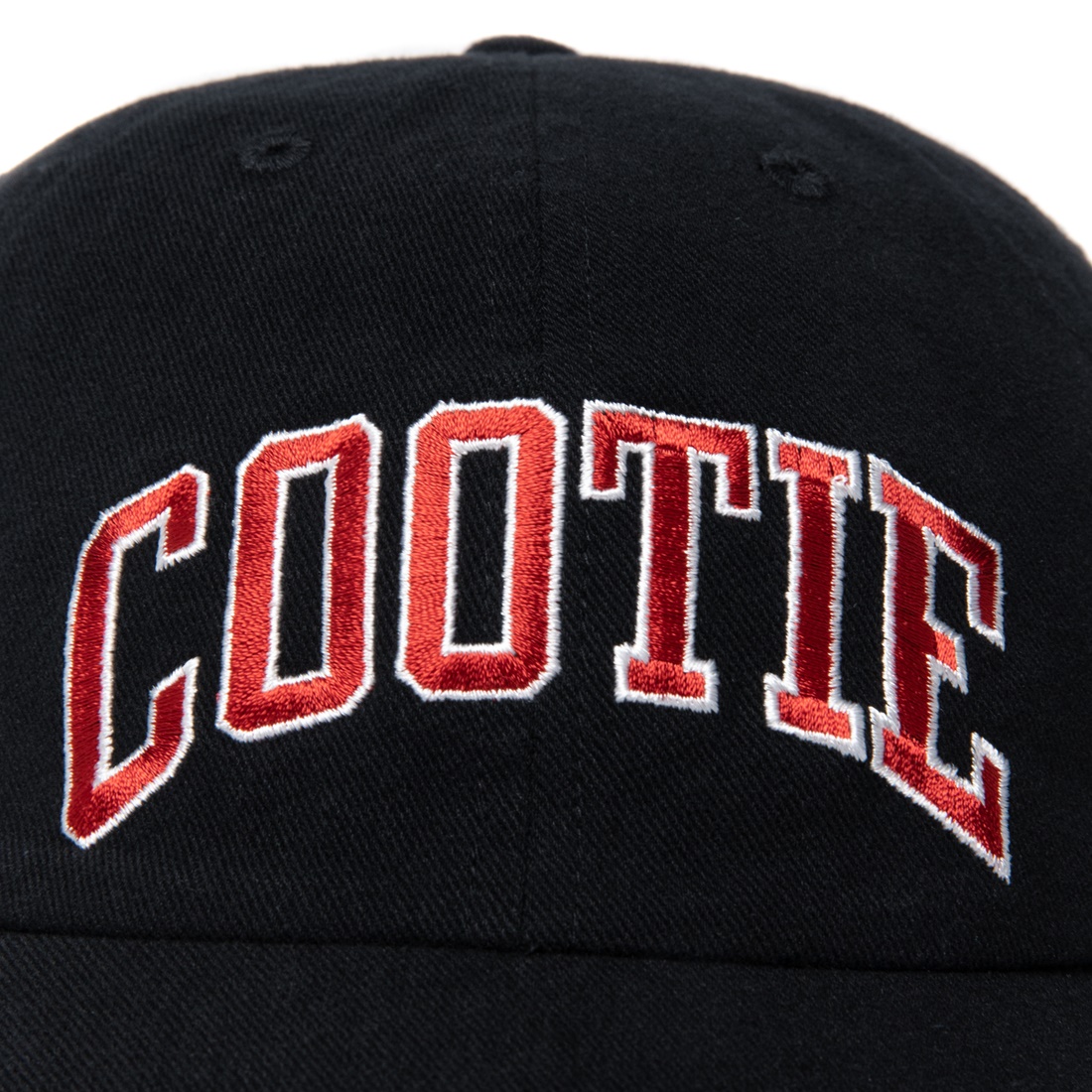 画像: COOTIE PRODUCTIONS/Embroidery 6 Panel Cap（Black）［6パネルキャップ-23春夏］