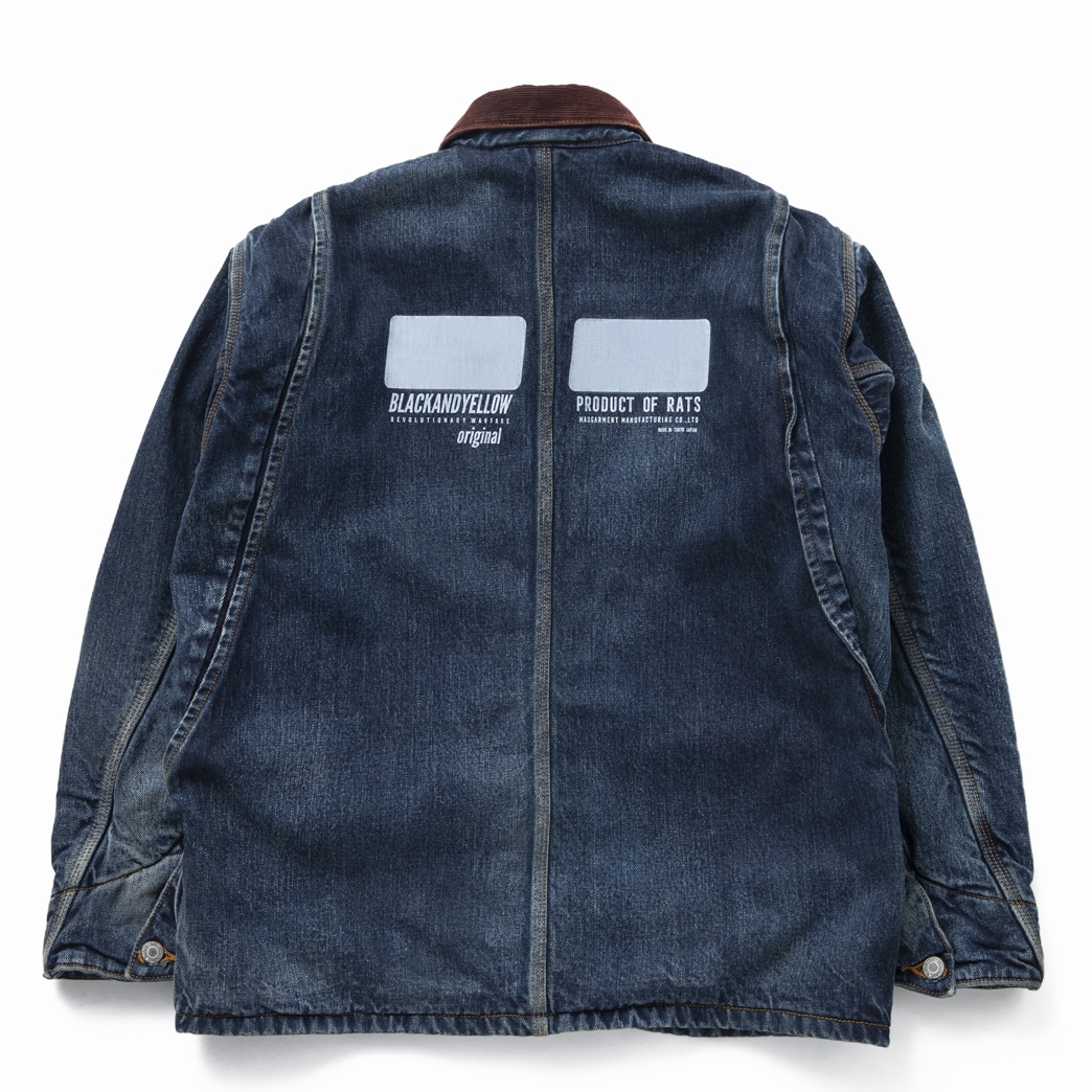 画像: RATS/BLANKET LINER DENIM COVERALL（INDIGO） 【30%OFF】［ブランケットライナーデニムカバーオール-22秋冬］