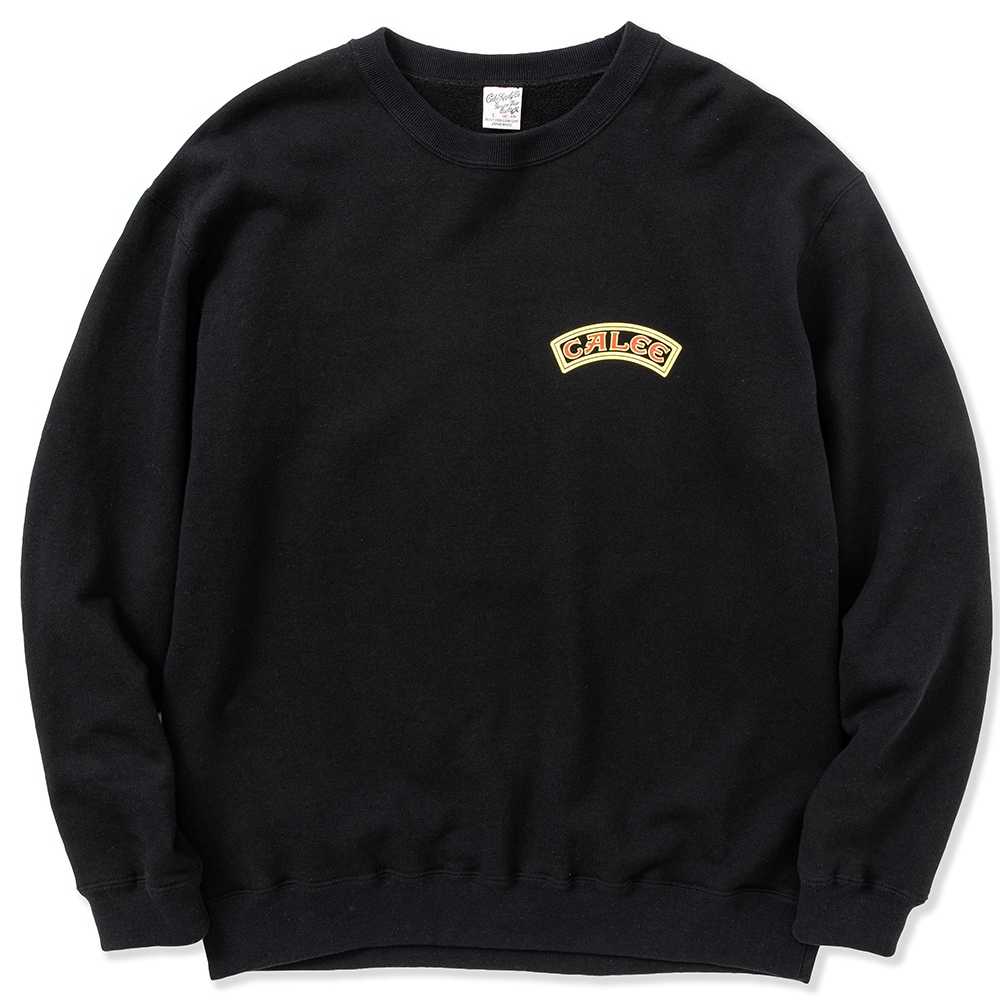 画像: CALEE/B.L Bunny crew neck sweat（Black）［クルーネックスウェット-23春夏］