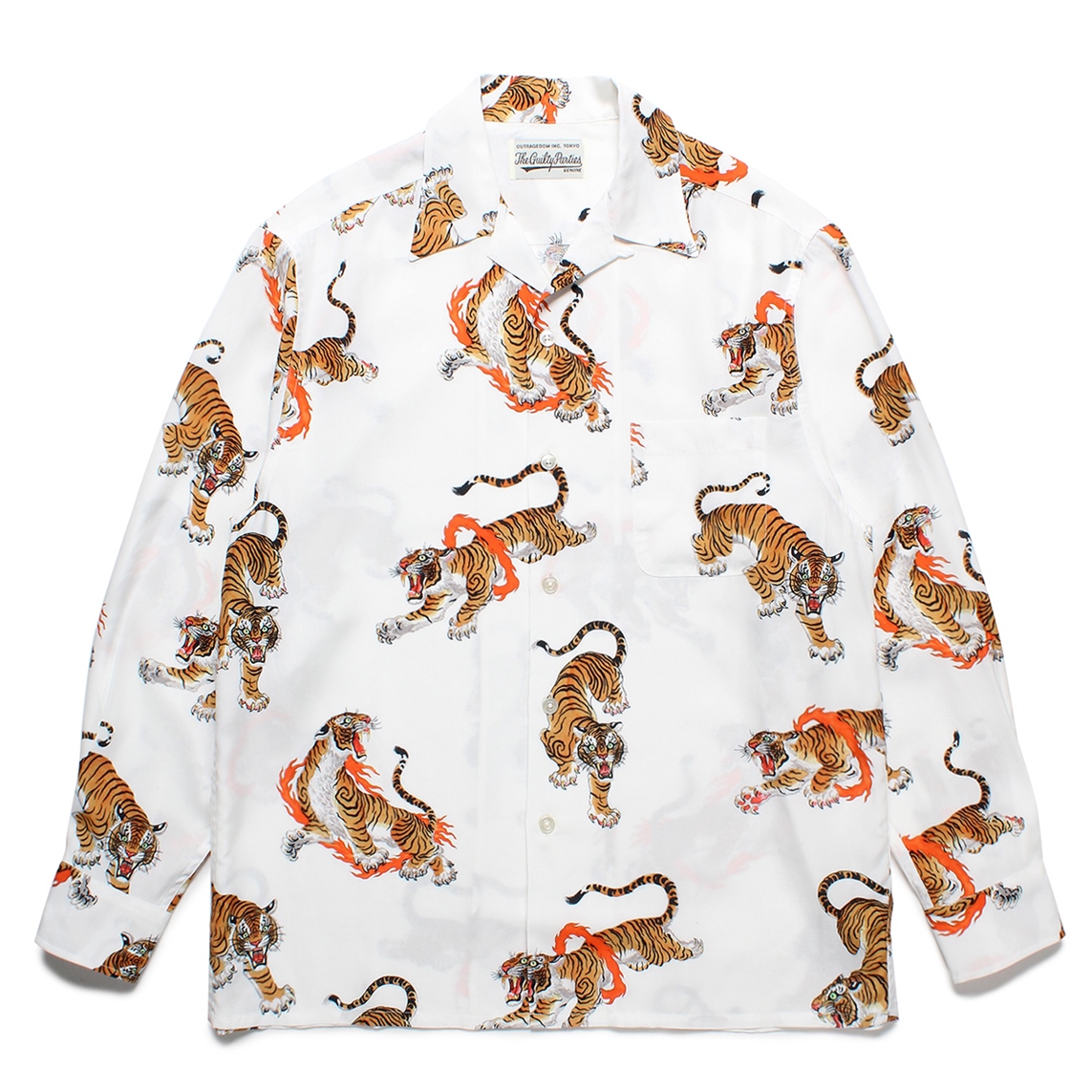 画像: WACKO MARIA/TIM LEHI / HAWAIIAN SHIRT L/S（WHITE）［ハワイアンシャツ-23春夏］