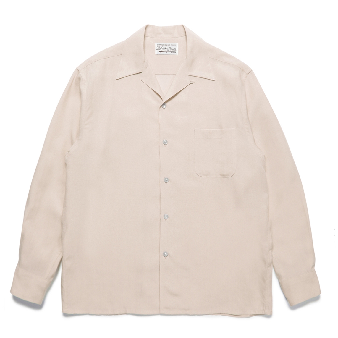 画像: WACKO MARIA/50'S OPEN COLLAR SHIRT（TYPE-1）（IVORY）［50'Sオープンカラーシャツ-23春夏］