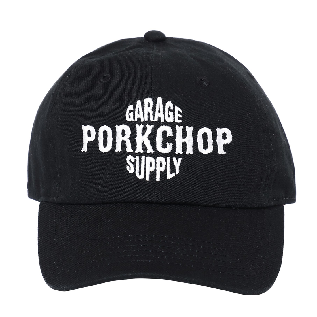 画像: PORKCHOP/B&S BASE CAP（BLACK）［6パネルキャップ-23春夏］