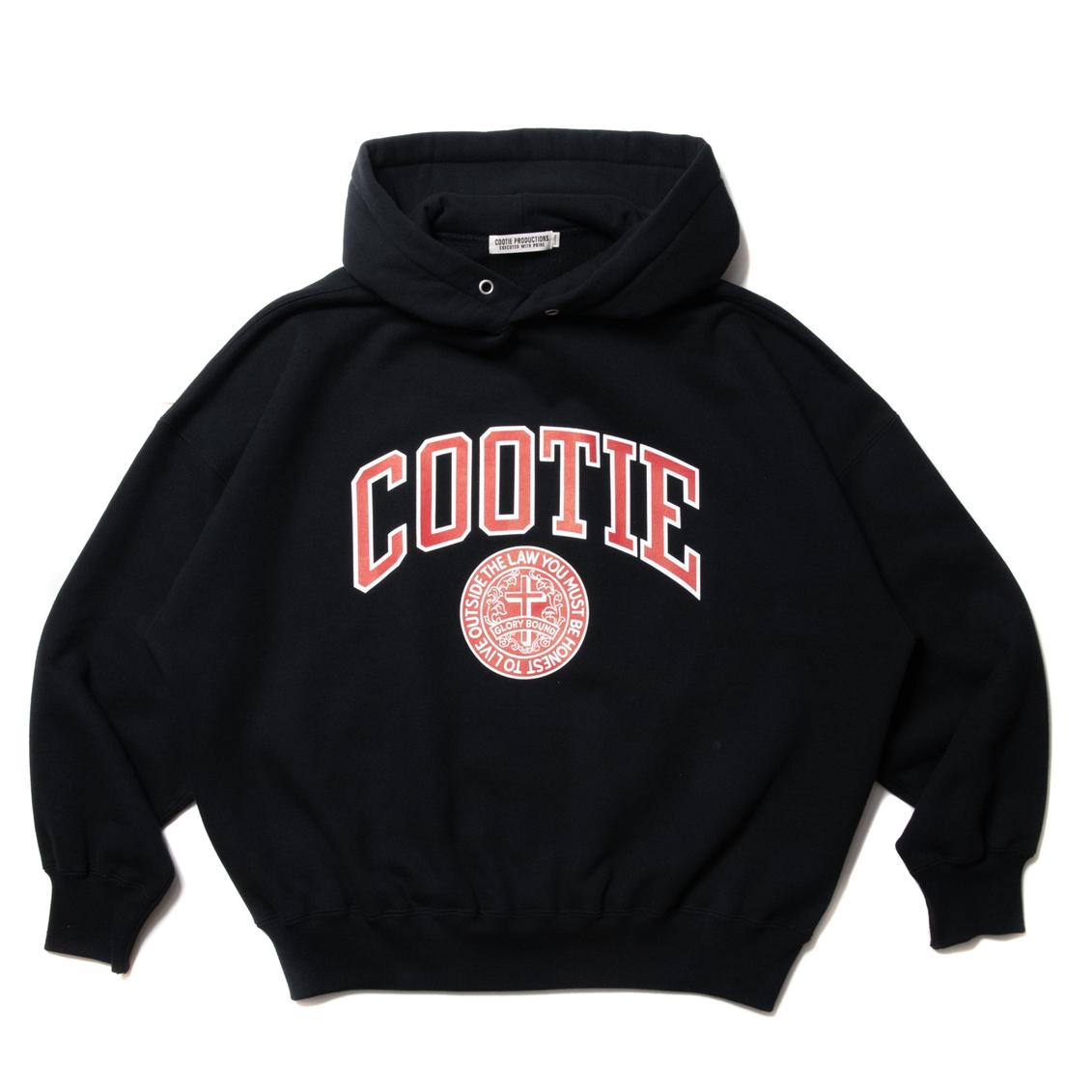 画像: COOTIE PRODUCTIONS/Heavy Oz Sweat Hoodie（COLLEGE）（Black）［スウェットフーディー-23春夏］