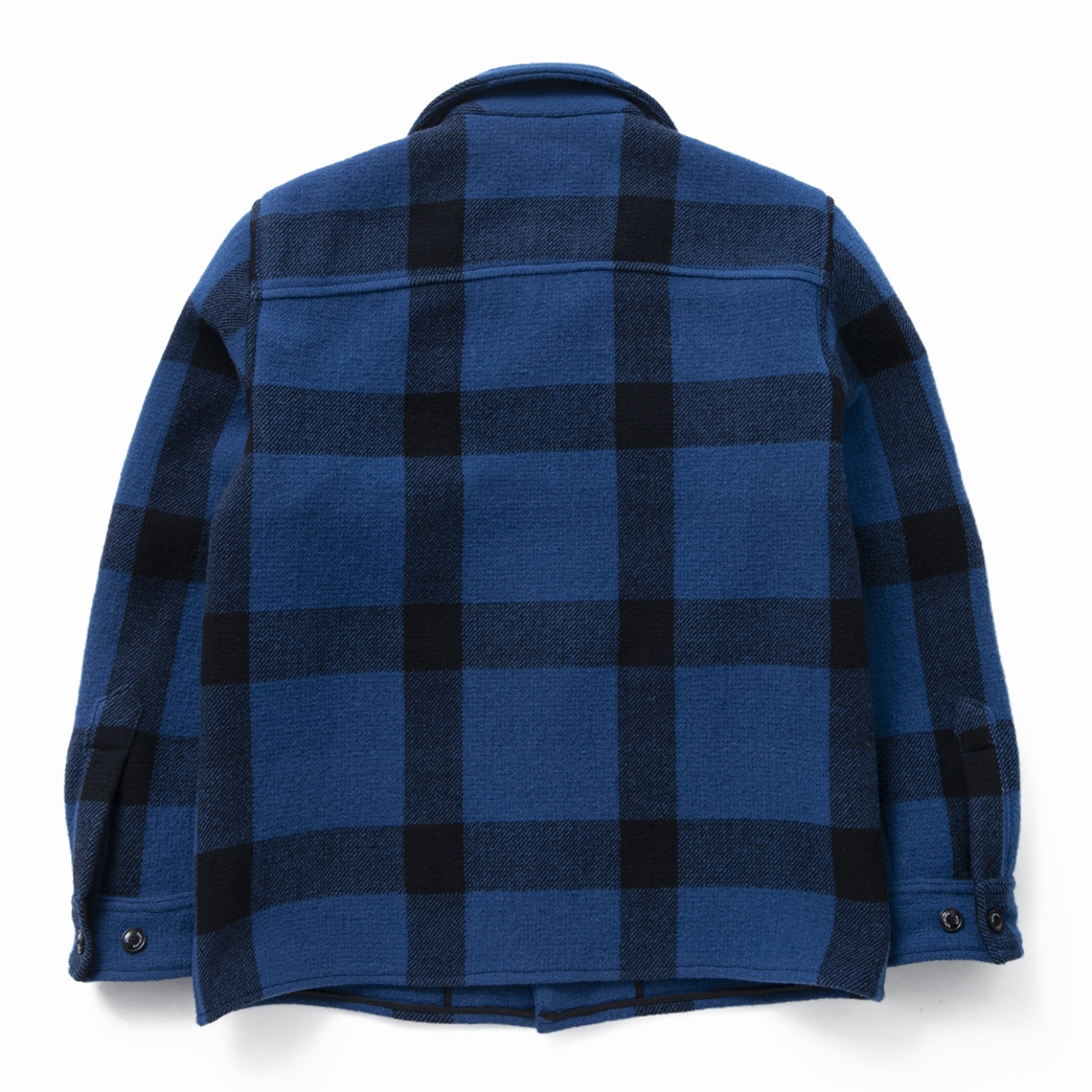 画像: RATS/BUFFALO CHECK SHIRT JKT（BLUE/BLACK CHECK）［バッファローチェックCPOシャツJKT-22秋冬］