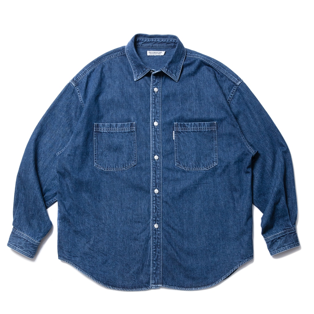 画像: COOTIE PRODUCTIONS/Denim Work Shirt（Indigo Fade）［フェード加工デニムワークシャツ-23春夏］